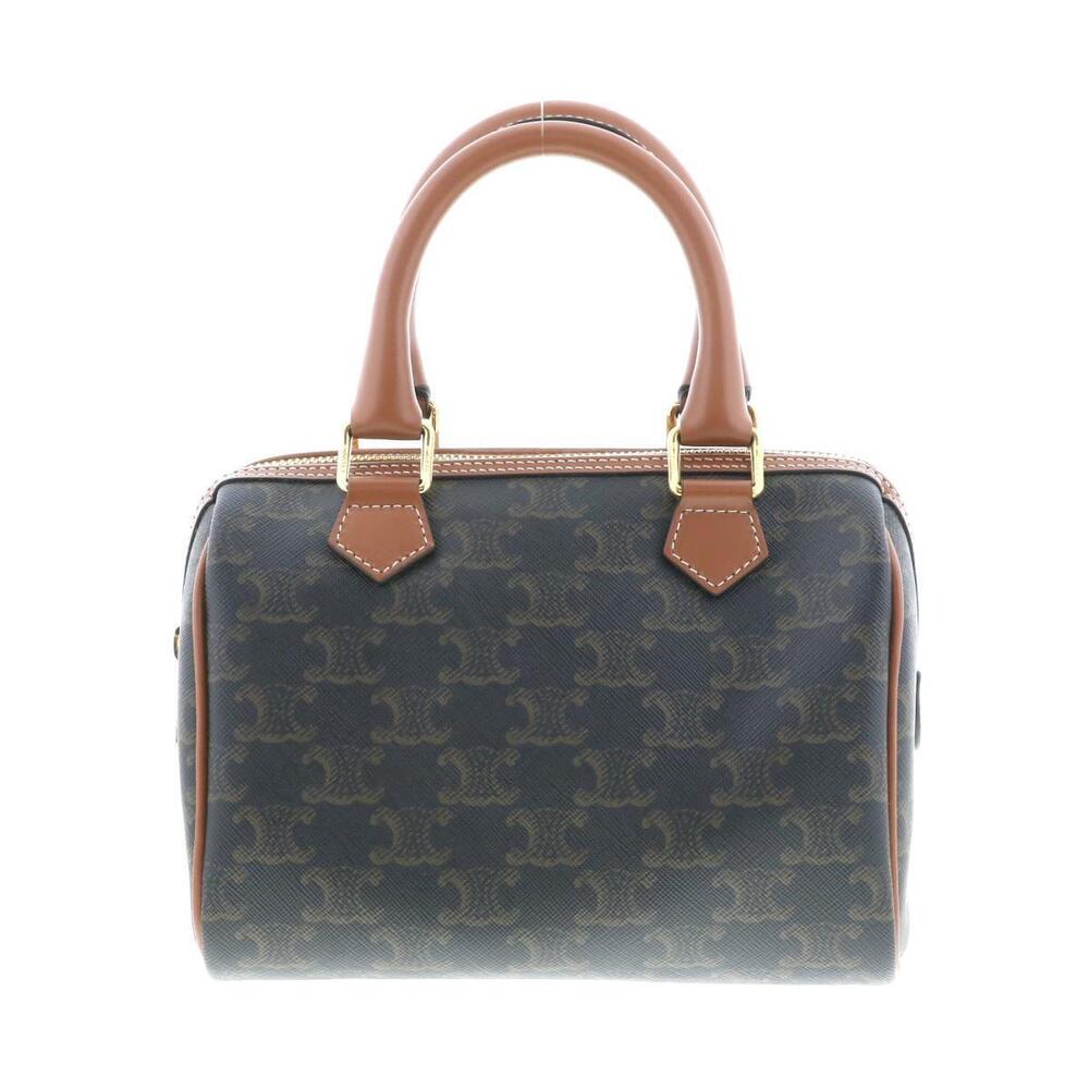 Celine A Green Boston Triomphe Handbag Khaki
